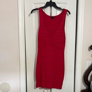 Guess Vibrant Red Sleeveless Dress
